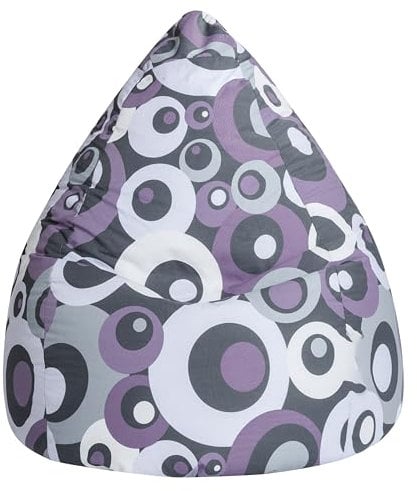 SITTING POINT only by MAGMA BeanBag Malibu XL Sitzsack, ca. 70x110cm, großer Sitzsessel, Lounge-Sessel, Made in Germany, lila
