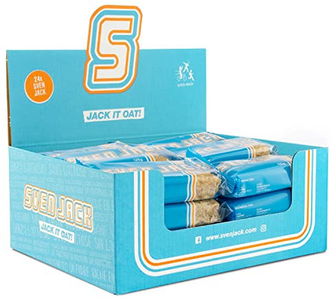 Sven Jack ( Energy Cake) - Original 24*125g(3kg) - Der original Ausdauer & Energie Riegel mit langkettigen Kohlenhydraten für viel Power mit Protein & weniger Zucker - Haferflocken Sattmacher & Fitnesssack