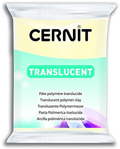 Cernit Transluzent Lehm 56g, Nacht glühen, 7 x 5.5 x 1.5 cm