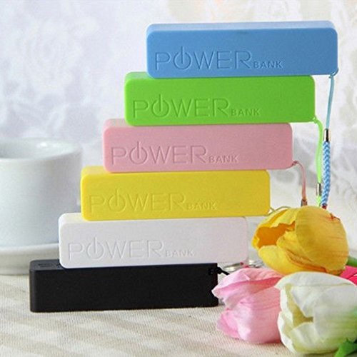 Batteria portatile esterna USB per iPhone 4S, 5, Samsung Galaxy, LG, HTC - FamilyMall - Nero, 2600mAh