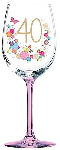40th Birthday Wine Glass - Lulu Design