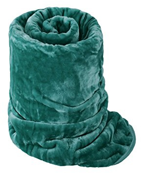 Rapport Home Luxury Dyed Mink Throw Blanket (150 x 200 cm) Teal