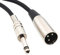 Devinal XLR Male to 1/4 Inch TS Mono Male Plug Audio Connector, 6.35mm to XLR Microphone Unbalanced Cable for Amplifiers, Instruments etc.[6 Feet]