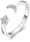 JewelryPalace Mond Sterne Verstellbar Promise Stapelring Eheringe Ring Silber 925 Damen, Zirkonia Silberringe Trauringe Damenring Einstellbare Offene Damen Ringe Set, Damen Schmuck