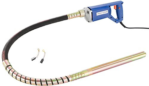 Arebos Betonrüttler | 800W | Innenrüttler | Handrüttler | Rüttelflasche | Flaschenrüttler | 1,5 m Kabel | Elektrisch | flexible Welle | Dauerbetrieb