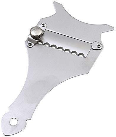 LHKJ Râpe à Truffe Inox, Trancheuse Pratique Ondulés Lame Rasoir Chocolat Ustensiles, du Fromage, du Chocolat, Acier Inoxydable