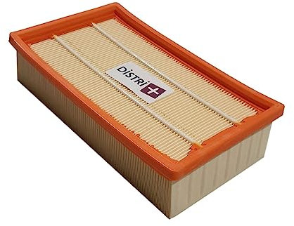 Distri+ - Filtre plissé Plat pour aspirateur Karcher NT 20/1, NT25/1, NT35/1, NT45/1, 69042060. - Lot de 1 Filtre