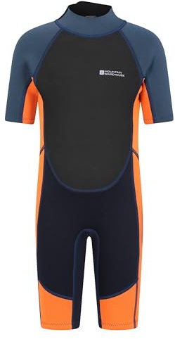 Mountain Warehouse Junior Shorty Wetsuit Bright Orange Kids Size 9-10 Years