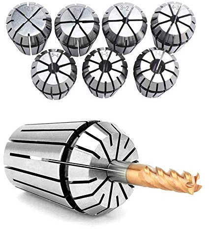 RATTMMOTOR Set di pinze per mandrino, pinza a molla per fresatrice superiore, per macchina per incisione CNC, supporto per utensili di fresatura (ER20)