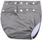2 Stücke Für Damen/Herren Wiederverwendbar Waschbar Stoffwindel Für Erwachsene Inkontinenz Unterwäsche Einstellbar Atmungsaktiv Leckschutz (Color : Grey, Size : One Size)