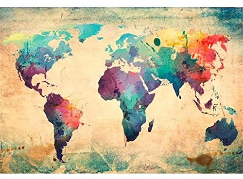 Puzzle 3000 Teile-Antike Weltkarte Klassische Puzzle 3000,Impossible Puzzle Geschicklichkeitsspiel für die Ganze Familie,Farbenfrohes Puzzle für Erwachsene und Kinder ab 14 Jahren-48.03x31.88 Zoll (1