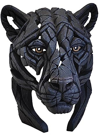 Enesco Edge Sculpture Panther Bust Tierfigur, 39 cm, Schwarz