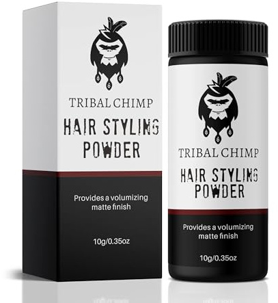 Tribal Chimp Hair Styling Powder for Men & Women – Hair Volumizer & Texture Powder for All Hair Types with Matte Finish – 24H Invisible Hold, Adds Volume & Texture, Non-Sticky and Smells Great – 10g
