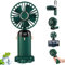 JOPHEK Mini Ventilateur, Ventilateur A Main Petit Ventilateur 5000mAh Ventilateur USB Ventilateur Portatif, avec Tablette D'aromathérapie et Cordon (Vert)