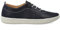 PAYMA - Zapatillas Deportivas Sneakers de Piel para Mujer. Flexibles y Cómodos. Zapatos Planos Casual. Cordones Elásticos. Gran Confort. Color: Azul Marino, Talla: EU 40