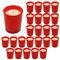 Votivkerzen Im Glas Ohne Duft 25 STK Glas Teelichter Wachs Teelicht Kerze Rot Teelichter