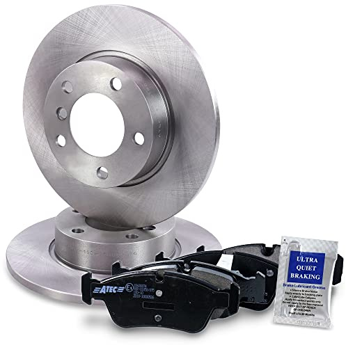 ATEC Germany Bremsenset Vorderachse inkl. Bremsscheiben Ø 286 mm Belüftet + | Kompatibel mit: BMW 3, 3 Cabriolet, 3 Compact, 3 Coupe, 3 Touring, Z3 Roadster