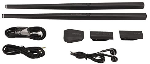 Elektrisches Lufttrommel Set Air Drum Sticks, Tragbares Virtual Reality Drum Kit, Digitale Percussion Maschine mit Unterricht, für Anfänger und Erwachsene