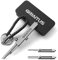 Pinzette EDC Coltello tascabile di precisione 2 in1 Multiutensile Premium antistatico per artigianato, gioielli, saldatura, sport all'aria aperta Lavori di laboratorio (Argento) Regali Natale