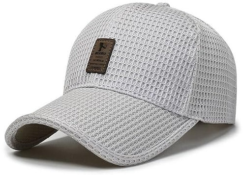 J&P design Baseball Cap Herren Damen Sport Basecap Golf Mütze Sommerhut Mütze (Light Gray)