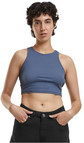 Urban Classics Damen Ladies Cropped Rib Top