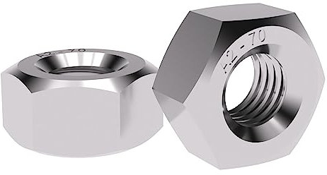 Offgridtec Tuercas de acero inoxidable A2 V2A DIN 934/ISO, 25 unidades, M8