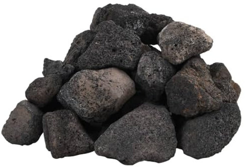 vidaXL Lavagranulat, Lavastein Biologische Filter, Multifunktional Lavamulch für Aquarium Landschaftsbau, Vulkangestein Garten Deko Steine, Schwarz 10 kg 5-8mm