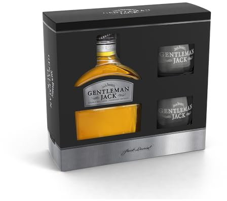 Jack Daniel's Gentleman Jack 70 cl - Pack especial con 2 vasos. 40% Vol. Alcohol