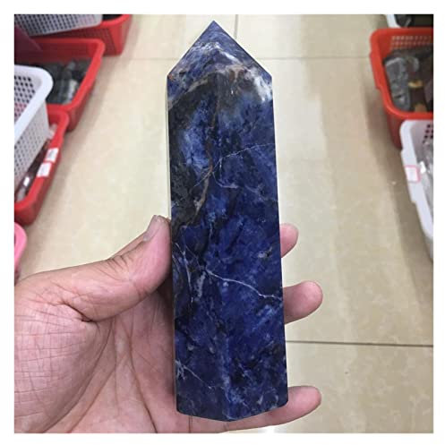 SSOPTMCB Natural Blue Stone Pillar Crystal Stick Point Pillar Mace Pillar Decoration dingchi Reiki Crystals