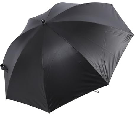 Mist Fan Umbrella, Type C Rechargeable Parasol with Built-in Battery for Beach (Black)
