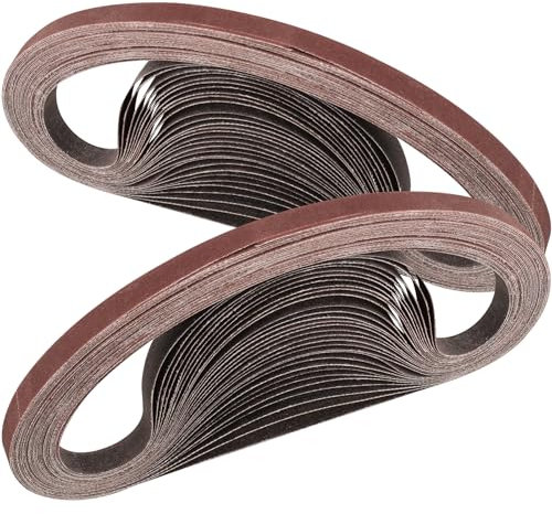 STEBRUAM Nastri Abrasivi 9 x 533 mm,30PCS 400 grana Levigatrice a Nastro