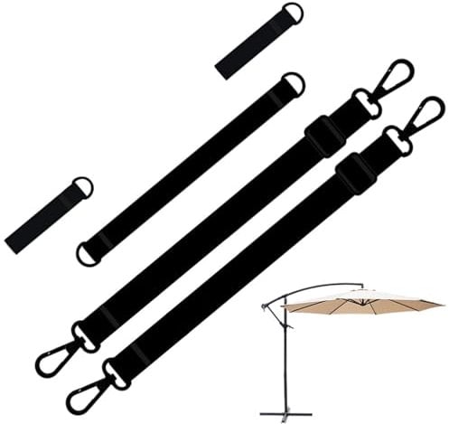 Wind Lock For Cantilever Parasols Fixed Straps | Cantilever Parasol Wind Straps | Wind Protection Straps For Large Cantilever Parasols | Parasol Spare Parts For Tent, Sunshade