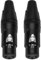 The Lord of the Tools 2Pcs Female 3 Pins XLR Connector Plug 3 Pins In Line XLR Connectors for Microphone Mic Cable Plug Connector Audio Speaker Socket Black