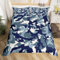 Loussiesd Camouflage Bettbezug Set Kinder Blau Camo Bettwäsche Set 135x200cm für Jungen Grau Weiß Army Camouflage Atmungsaktiv Modern Bettbezug mit 1 Kissenbezug 80x80cm
