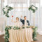 Adjustable Metal Over Table Hanging Decoration Display Rod,Rail Pole With Clamp,Balloon arch stand for Birthday, Anniversary, Christmas,Wedding,Festivals