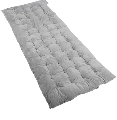 YYET Dicke Kinderbettunterlagen für Camping, Baumwolle Bett Matratzenauflage 190cm x 70cm, XL, Isomatte mit Wasserdichter Unterseite, Leichte Weiche Bequeme Faltbare Matten für Reisen, Wandern,