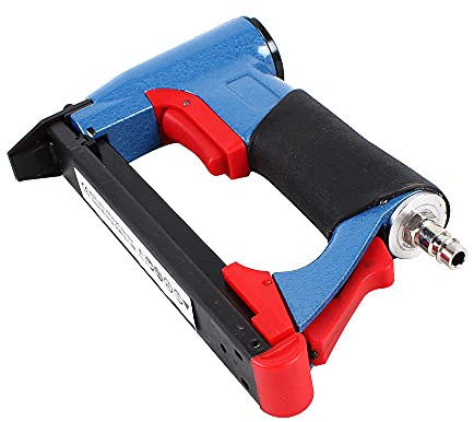 Druckluftnagler - Pneumatische Nagelpistole, kompatibel mit Klammern von 4 bis 16 mm, Kombi Klammergerät Kapazität 125 Stück, für Polsterarbeiten und Holz