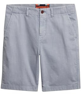 Superdry Herren Vintage International Chinoshorts Federgrau 34