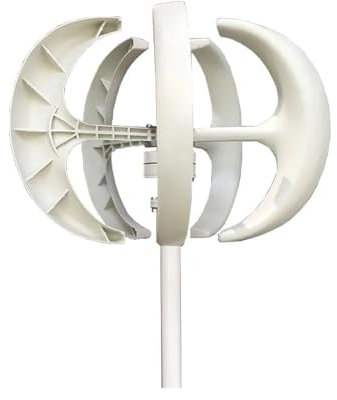 8KW 10KW 5KW 12V 24V 48V Generatore di turbina eolica Turbina verticale tiva Mulino a MPPT Controller ibrido Casa per la produzione di energia elettrica di emergenz(White,24V_5KW)