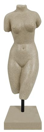 Weibliche Torso-Statue, Sandstein-Damenkörperskulptur, Kunstharz-Büste, Heimdekoration für Wohnzimmer, Schlafzimmer, Eingang, Couchtisch, Büro, Bücherregal, Einweihungsfeier, Geburtstagsgeschenke