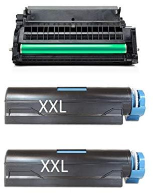 D&C ttrecycling Toner/Drum kompatibel - als Alternativ Ersatz für Oki B431D,B431DN, B-431DN Plus,MB461,MB471, MB491 Drum + 2X Toner + Papier