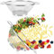 COM-FOUR® 2x colino in acciaio inox - Due colini da cucina di uguali dimensioni con manici - Finemente forati per sciacquare e scolare pasta, verdure, frutta e insalata (02 pezzi - Ø20,5cm)