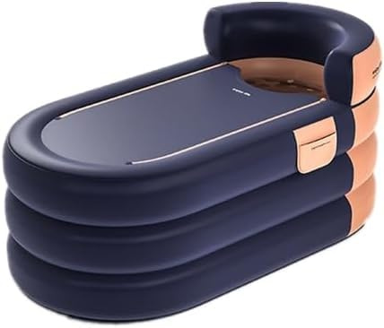 Bañera De Hielo: Piscina De Inmersión Polar Portátil para Viajes Al Aire Libre, SAU Plegable De Agua Fría Y Caliente, Terapia De Congelación Profunda para La Recuperac, Orange, 140 * 74