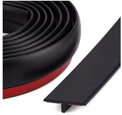T Profile Laminat Übergangsprofil, 5M x 2cm T Profil Übergangsleiste Selbstklebend Übergangsschienen für Türschwellen für die Fugen zwischen Türschwellen und Fußböden