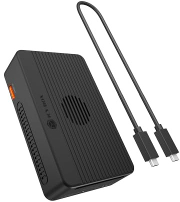 ICY BOX 40 Gbit/s Thunderbolt RAID, DockingStation, Dual M.2 NVMe SSD Gehäuse, Thunderbolt 3, USB4, 8K USB-C, 4K HDMI, USB-A, aktiver Lüfter, NVMe Dock, IB-RD2818DK-40G, Heart RAID 2818