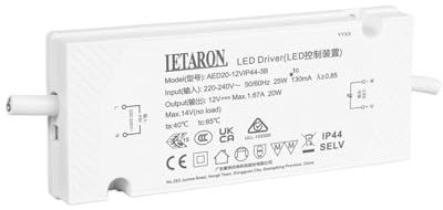 Fuente LED para espejo AED20-12VIP44-3B