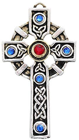 Crux Kreuz Charm - Kruzifix für den Gewinn gegendie Quoten - Galraedia Collection Anhänger Ketten -Gothic Fantasy Designs mit Swarovski Crystal -Geschenk Box
