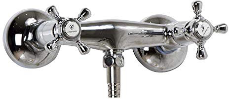 Clever 94477 Grifo de Ducha Bimando With2 Antigona, Elegance, Cromado