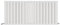 iBathUK Apex Horizontal Radiator, Double Flat Panel Radiators, 600x1368mm Slim Radiator for Bathroom,Kitchen,Living Room- White