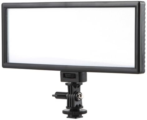 VILTROX® L132T LED Videoleuchte Video Licht Pad On-Kamera 3300K-5600k Farbtemperatur Fotoleuchte für Canon Nikon Sony DSLR Kameras Videokameras(ohne Batterie)